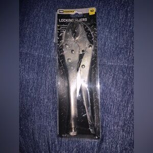 Pro Essentials Silver Locking Pliers
